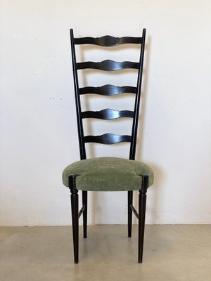 Lacquered Wooden Chairs, 1960s, Set of 4-NPC-1716554