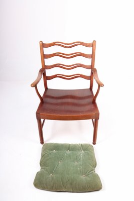 Ladder Back Lounge Chair by Ole Wanchen for Fritz Hansen, 1940s-FK-1183551