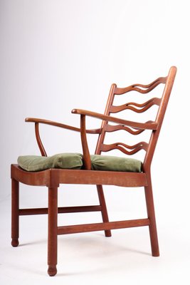 Ladder Back Lounge Chair by Ole Wanchen for Fritz Hansen, 1940s-FK-1183551