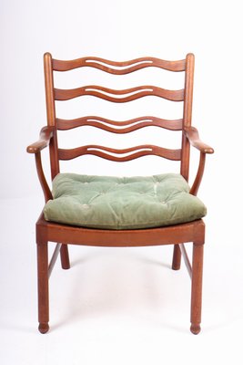 Ladder Back Lounge Chair by Ole Wanchen for Fritz Hansen, 1940s-FK-1183551