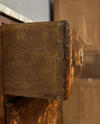 Ladys Secretary in Noble Wood Marquetry Depicting Floral Scrolls and Vase-MWB-2035892