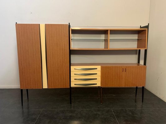 Laminate & Lacquered Wood Shelf, 1960s-IJR-776234