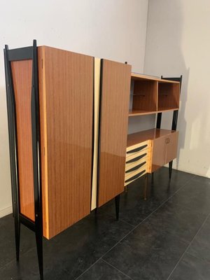 Laminate & Lacquered Wood Shelf, 1960s-IJR-776234