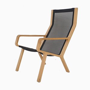 Laminated Beech and Gauze Lounge Chair-ZO-951604