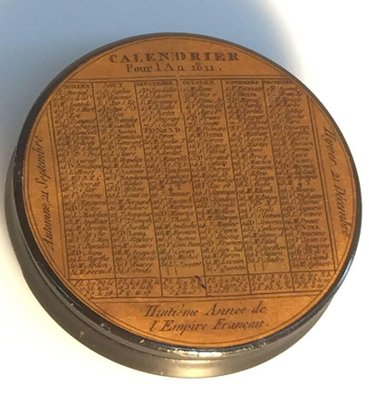 Laquered Papier Mâché Snuff Box-UCH-1224822