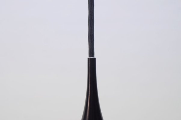 Larbe Black Semi Pendant Lamp by Claus Bonderup & Torsten Thorup for Fog & Mørup, 1970s-KQB-620737