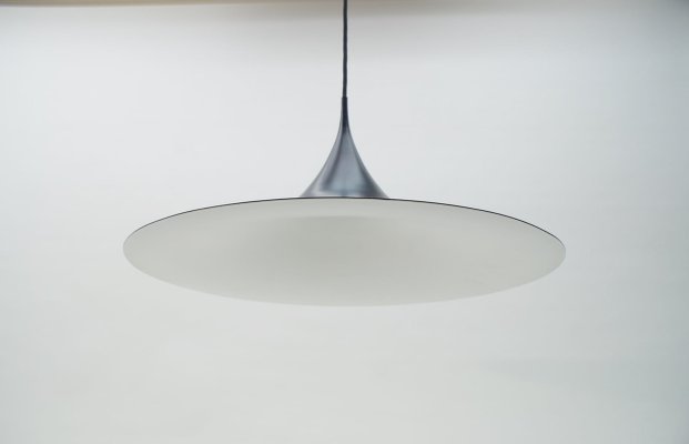 Larbe Black Semi Pendant Lamp by Claus Bonderup & Torsten Thorup for Fog & Mørup, 1970s-KQB-620737