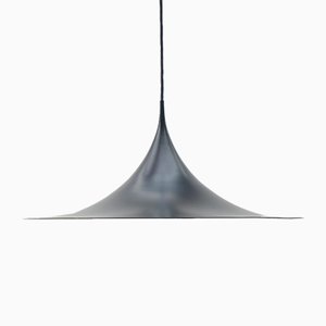 Larbe Black Semi Pendant Lamp by Claus Bonderup & Torsten Thorup for Fog & Mørup, 1970s-KQB-620737