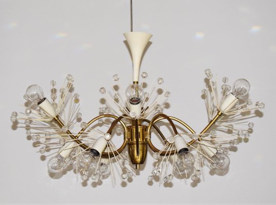 Large 12-Arm Pyra Snowflake Chandelier by Emil Stejnar for Rupert Nikoll, 1950s-VA-724769