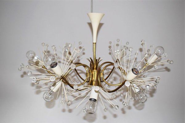 Large 12-Arm Pyra Snowflake Chandelier by Emil Stejnar for Rupert Nikoll, 1950s-VA-724769