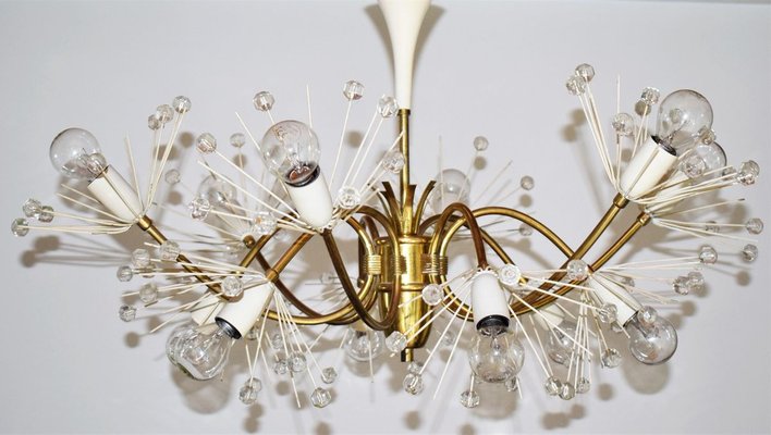 Large 12-Arm Pyra Snowflake Chandelier by Emil Stejnar for Rupert Nikoll, 1950s-VA-724769