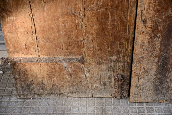 Large 17th Century Louis XIV Double Door with Signs and Traces of Lacquering Decorations, Italy-RAQ-2033394