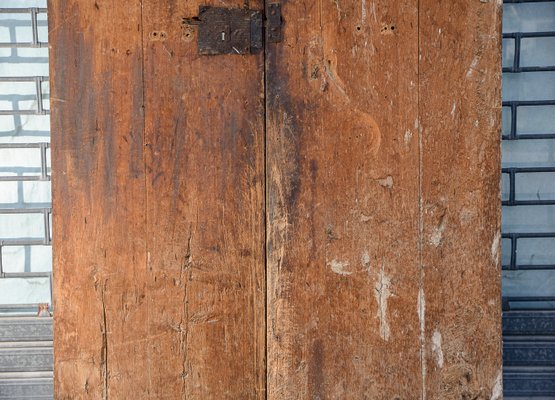 Large 17th Century Louis XIV Double Door with Signs and Traces of Lacquering Decorations, Italy-RAQ-2033394