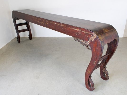 Large 18th Century Chinese Console Table-ID-1314998