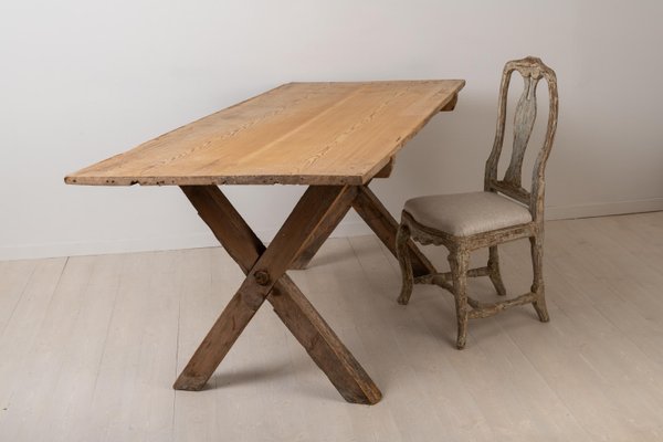 Large 18th Century Swedish Pine Table-MJF-931295