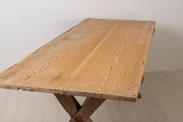 Large 18th Century Swedish Pine Table-MJF-931295