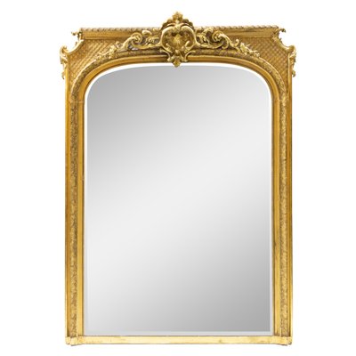 Large 19th Century Baroque Style Wall Mirror-VEI-713396