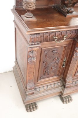 Large 19th Century Carved Walnut Sideboard-DCO-1742421