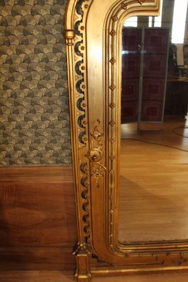 Large 19th Century Gothic Style Mirror, 1850-KMQ-2040937