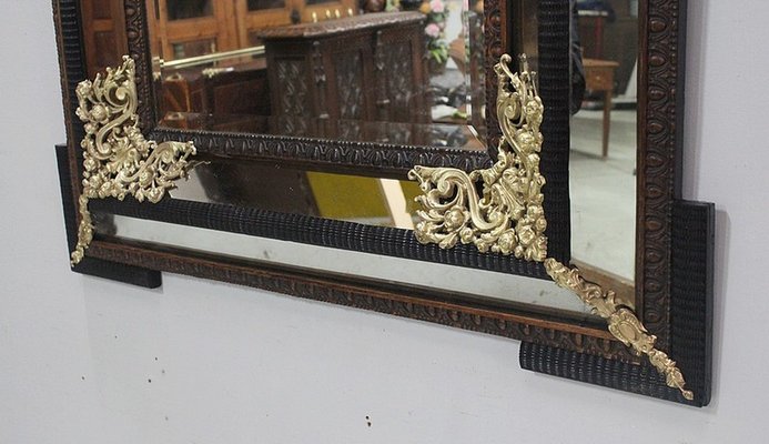 Large 19th Century Louis XIV Style Rectangular Mirror-RVK-581373