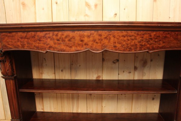 Large 19th Century Mahogany Veneer Console Table-KMQ-1449658