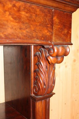 Large 19th Century Mahogany Veneer Console Table-KMQ-1449658