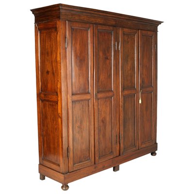 Large 19th Century Neoclassical Solid Walnut Cabinet-NJV-568955