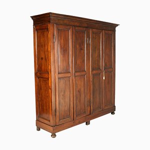 Large 19th Century Neoclassical Solid Walnut Cabinet-NJV-568955