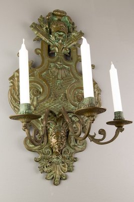 Large 19th Century Neoclassical Style Bronze Wall Light-KEG-700707