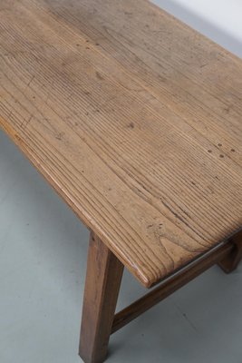 Large 19th Century Rustic French Elm & Oak Farmhouse Dining Table-XO-2035110