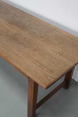 Large 19th Century Rustic French Elm & Oak Farmhouse Dining Table-XO-2035110