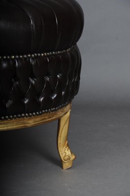 Large 20th Century Chesterfield Style Stool-FLW-1401786