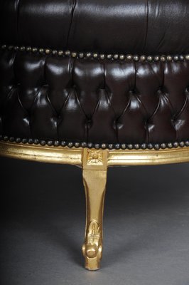 Large 20th Century Chesterfield Style Stool-FLW-1401786