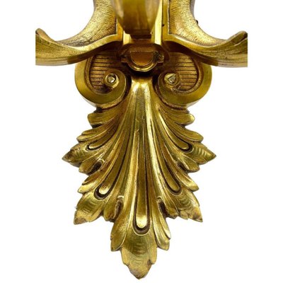 Large 5-Light Wall Lamp in Bronze with Crystal Decoration, 1910-MJY-1738287