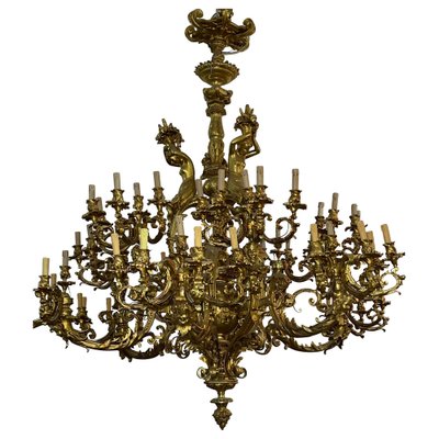 Large 60-Light Gilt Chandelier, Paris-FLW-1401976