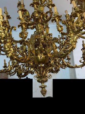 Large 60-Light Gilt Chandelier, Paris-FLW-1401976