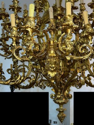 Large 60-Light Gilt Chandelier, Paris-FLW-1401976