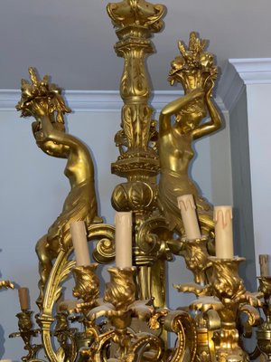 Large 60-Light Gilt Chandelier, Paris-FLW-1401976