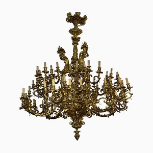 Large 60-Light Gilt Chandelier, Paris-FLW-1401976