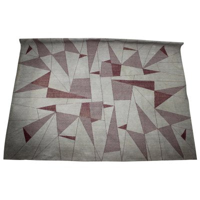 Large Abstract Geometric Rug, 1950s-TZ-848596