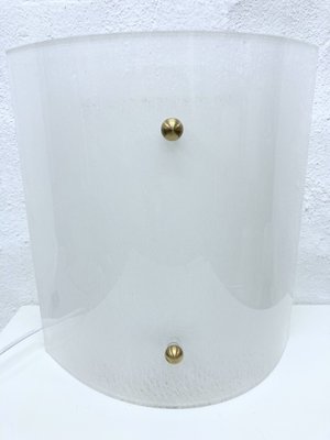 Large Acrylic and Brass Wall Lamp, 1970s-1980s-AET-1722733