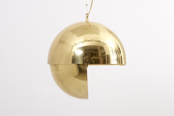 Large Adjustable Brass Pendant Lamp Attributed to Münchner Werkstätten, Germany, 1950s-SFD-689076