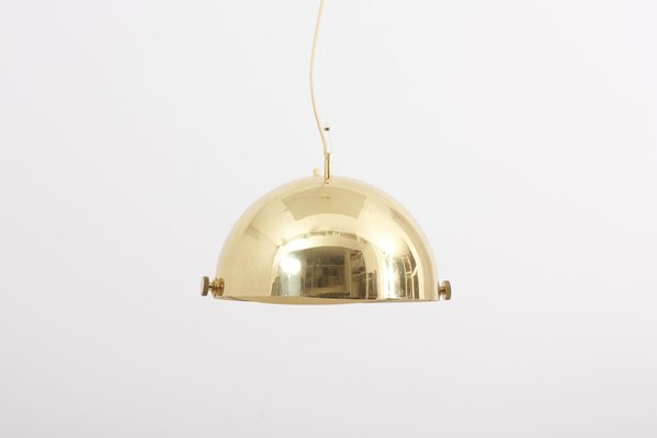 Large Adjustable Brass Pendant Lamp Attributed to Münchner Werkstätten, Germany, 1950s-SFD-689076