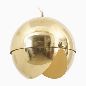 Large Adjustable Brass Pendant Lamp Attributed to Münchner Werkstätten, Germany, 1950s-SFD-689076