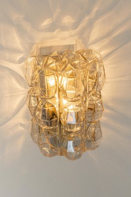 Large Amber Bubble Glass Sconce by Helena Tynell for Limburg, Germany-UGR-1298067