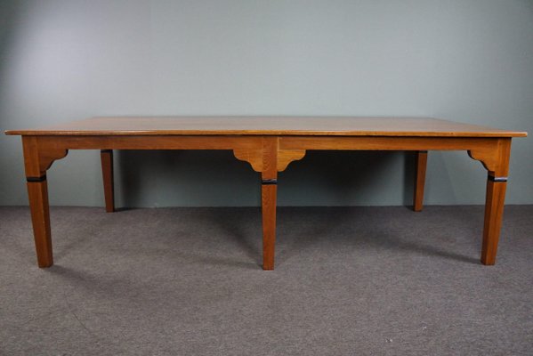 Large Amsterdam School Dining Table, Early 20th Century-HPP-1719033