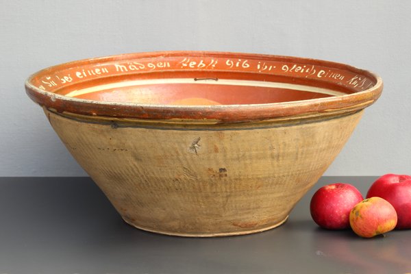 Large Antique Ceramic Bowl from Wettelsheim, 1843-DUM-1398406