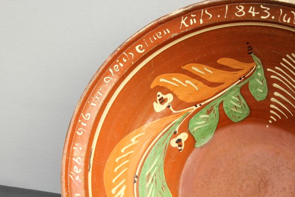 Large Antique Ceramic Bowl from Wettelsheim, 1843-DUM-1398406