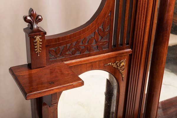 Large Antique Console Table with Mirror, 1910s-ZZH-693942