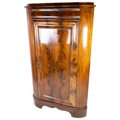 Large Antique Corner Cabinet in Mahogany, 1840s-UY-951527